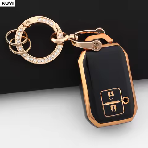 2 Button TPU Car Remote Key Case Cover Shell For Suzuki Ertiga Swift 2017 Wagon R Japanese Monopoly Type 3C Keychain Fob Holder