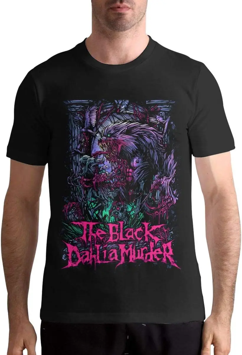 The Black Dahlia Band Murder T Shirt Man's Tops Short Sleeve Pattern Cotton Tee