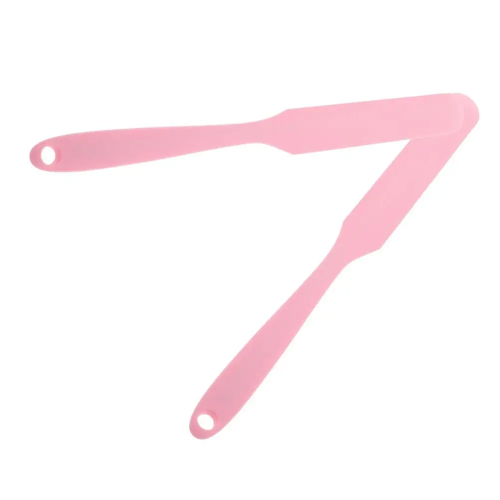 

2Pcs Hair Removal Waxing Sticks Spatula Reusable Hard Tools Silicone Epilator Pink Silica Gel Large Area Efficient