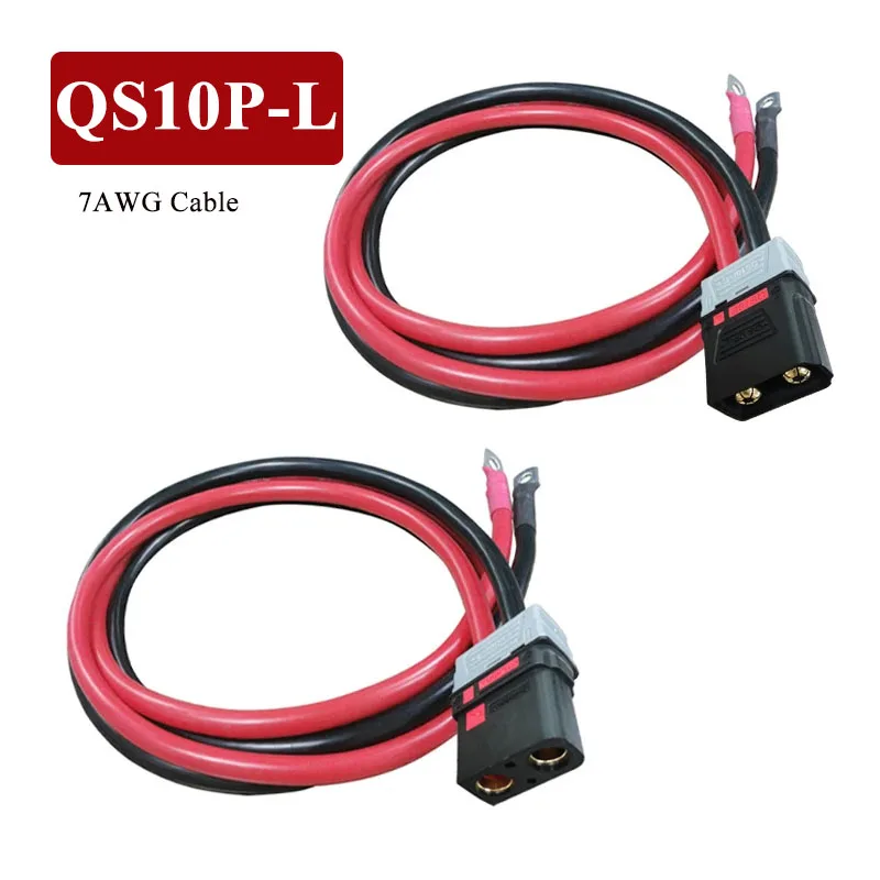 

Anti-sparking QS10P-L Battery Connector Cable 7AWG Wire Hight Current QS10P-L Model Airplane Battery Charging Connection Line