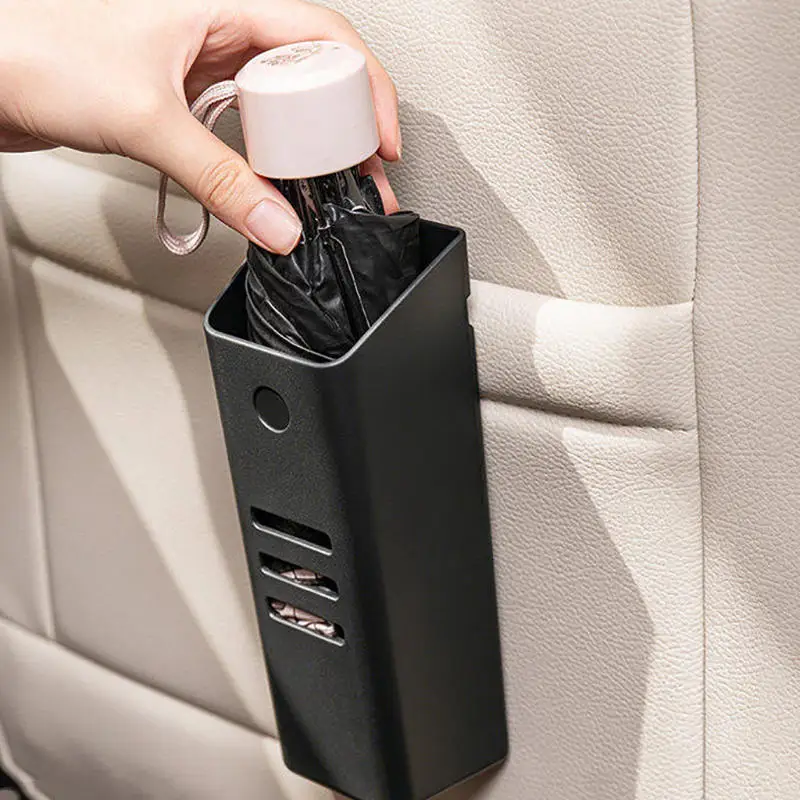 Car Trunk Multifunctional Umbrella Storage Box, Electric Motorcycle Umbrella Holder, In-Car Anti-Drip Storage Bucket