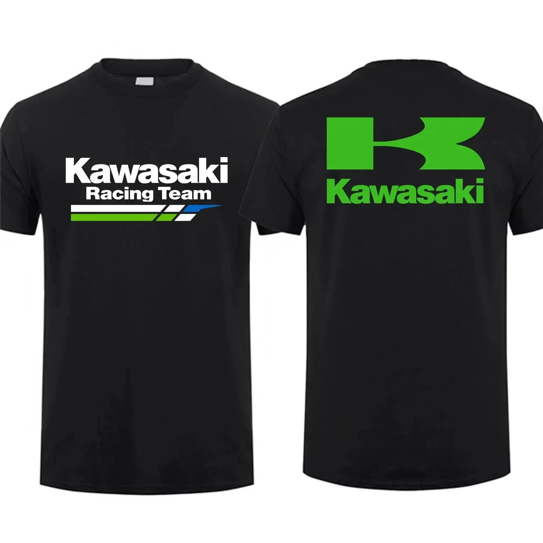 2024 Men T Shirt Casual Kawasaki Racing Team Demon Claw T-shirt Oversized Graphic Sports Tops Breathable Streetwear