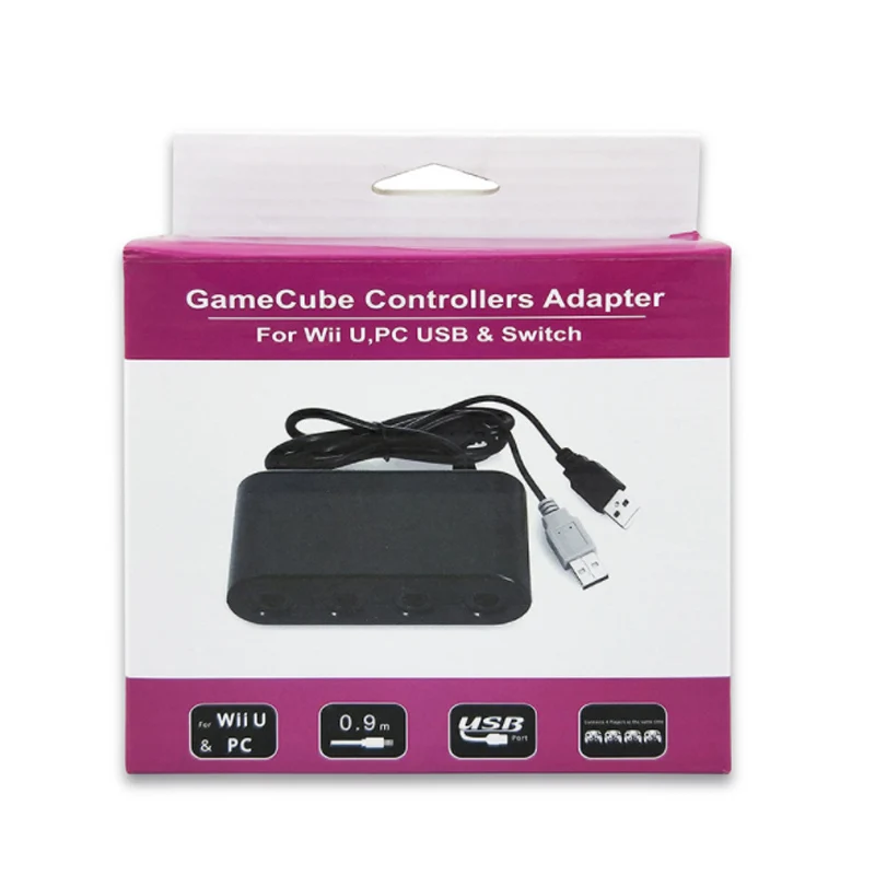 

4 Ports Converter For GameCube GC Controller USB Adapter For Nintendo Switch NGC/Wii u/PC