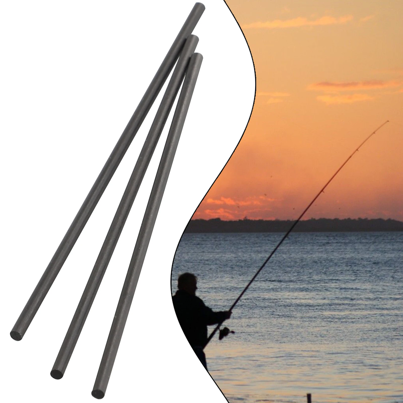 Efficient Fishing Rod Repair Kit Featuring Carbon Fiber Material and Compatibility with Diameters from 1mm to 9 5mm