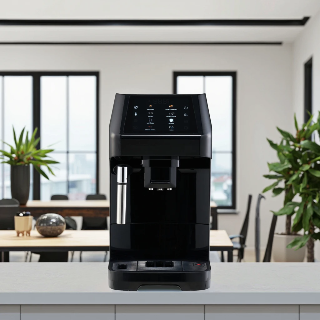 

Coffee Bean Powder Brewing Milk Foam Black Cappuccino Latte Espresso Ultra Thin Fully Automatic Coffee Maker Machine