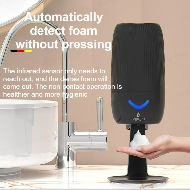 

Автоматический индукционный дозатор мыла 400 мл с зарядкой через USB, автоматическая ручная стиральная машина, бытовой дозатор пенного мыла