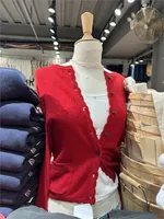 Solid Basic Cotton Long Sleeve Knitted Cardigan Women Simple O-neck Casual Preppy Style Jumper Sweet Prepppy Style Sweater Top - Image 6