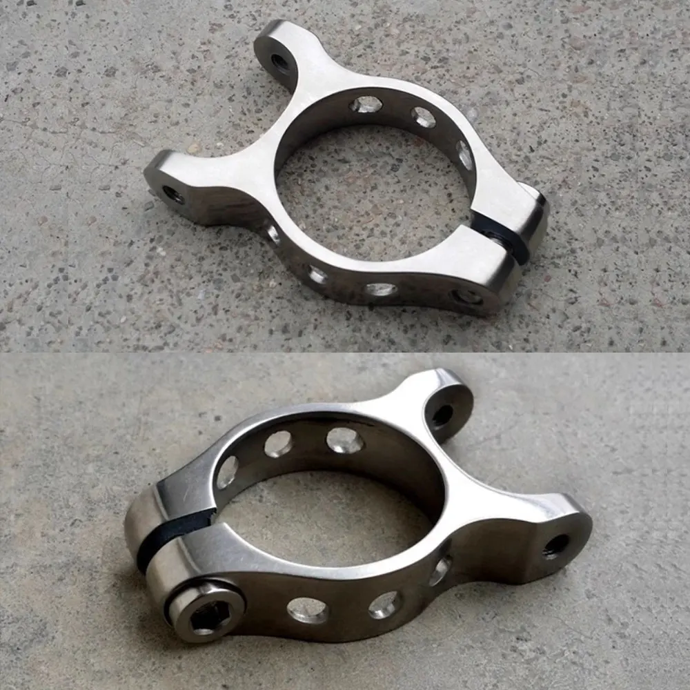 55RIDE Titanium Alloy Seat Post Clamp for MTB Road Bike Compatible with 31.8mm And 34.9mm Bicycle Seatpost Clamps