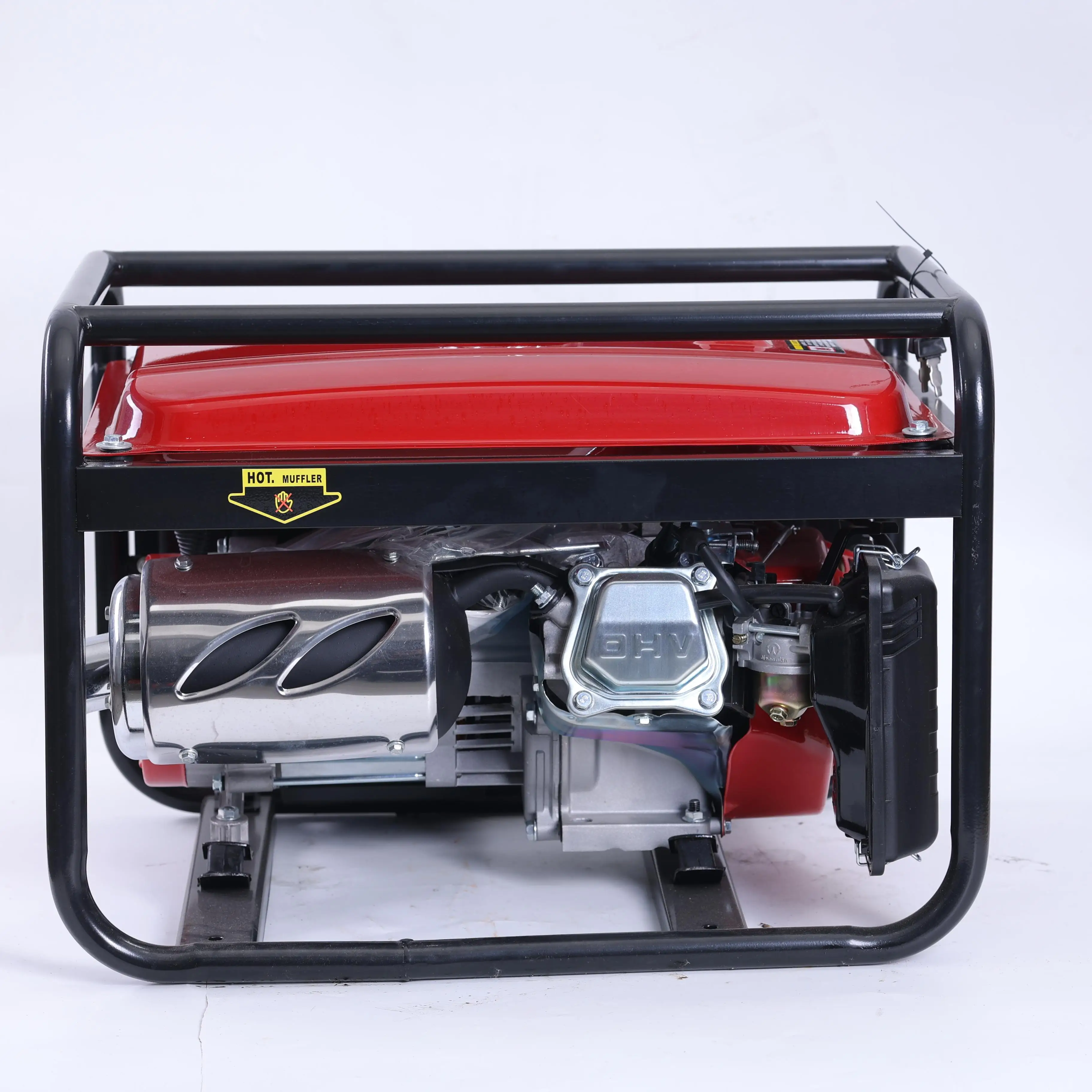 مولد 5500 وات، فرشاة الإثارة، تشغيل كهربائي رباعي الأشواط 1 أسطوانة 420 سي سي مبرد بالهواء، للاستخدام المنزلي #4