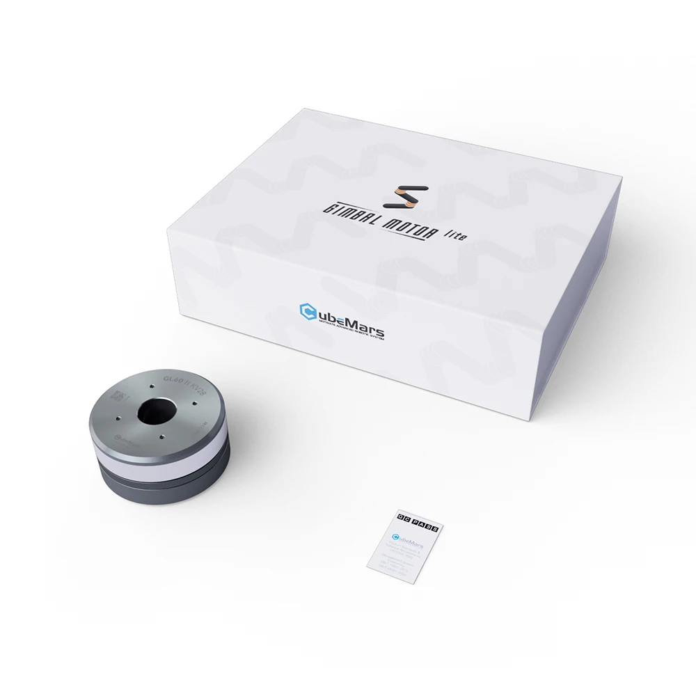 CubeMars GL60 II KV28 16 فولت 24 فولت بدون فرش تيار مستمر محرك مباشر سيرفو مثبت أفقي محرك PTZ محمول باليد