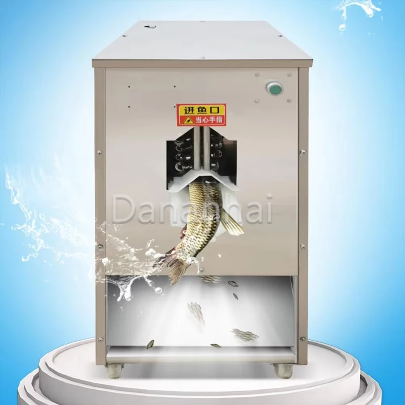 Commercial Fish Killing And Descaling Machine Grass Carp Back Opening Equipment for Factory Use Fish Cutting Tool