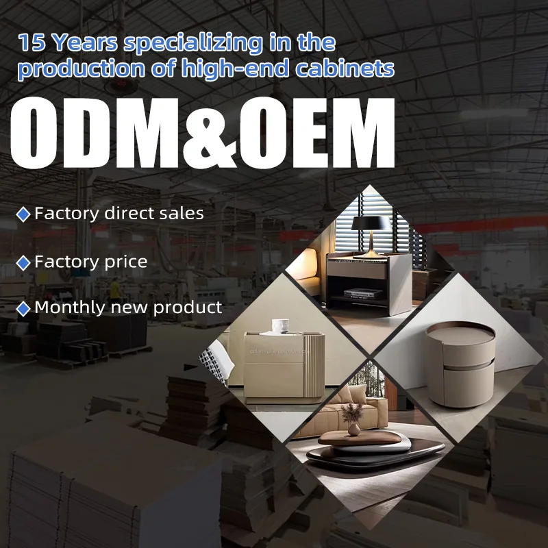 منضدة درج طاولة بجانب السرير مجموعة أثاث غرفة النوم طاولة زاوية خشبية فاخرة طاولة جانبية للسرير مع درجين