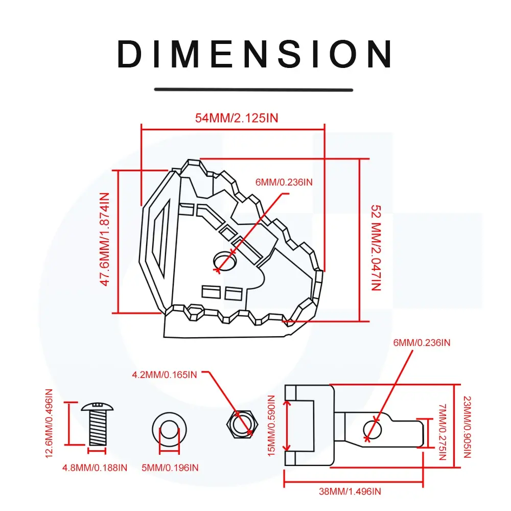 Extensión de Pedal de freno trasero para motocicleta, palanca de aumento para Honda CRF1100L Africa Twin CRF 1100 L Adventure Sports 2020-2023