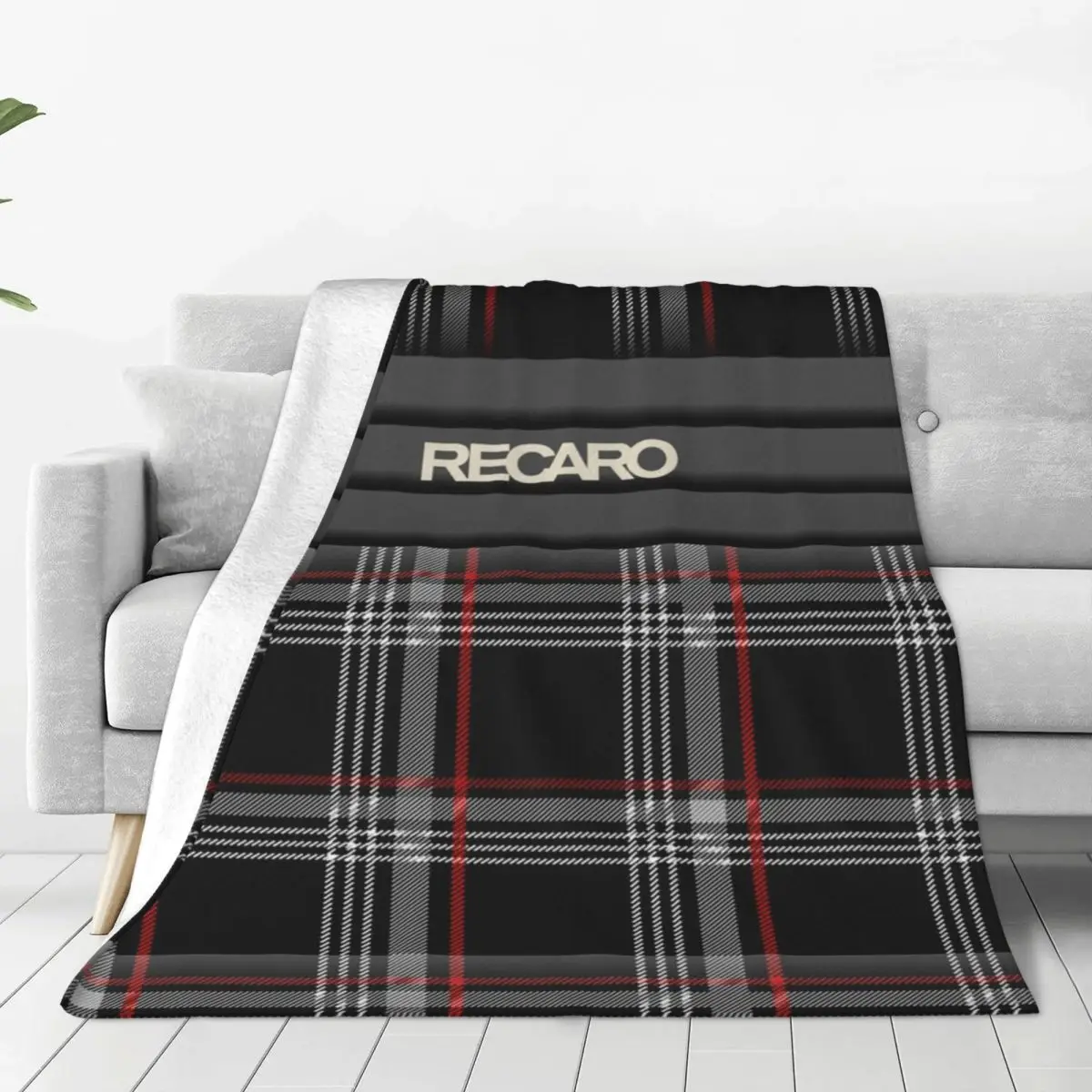 Custom Sofa Fleece Recaros Seat Square Throw Blanket Warm Flannel Blankets for Bedding Office Couch Quilt
