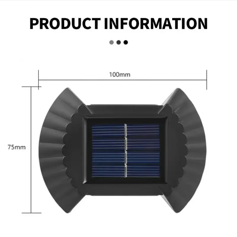 Solar Wall Light 8LED Outdoor Garden Stairway Lighting