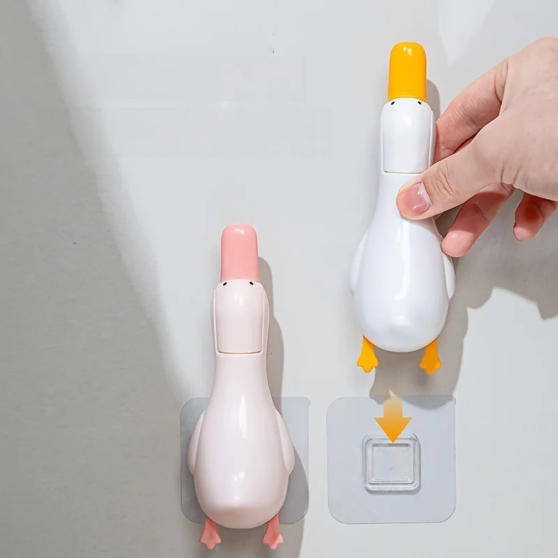 Hair And Debris Cleaner for Drain Outlets, Designed in a Cartoon Yellow Duck Shape, Suitable for Cleaning Hair in Kitchen Sinks