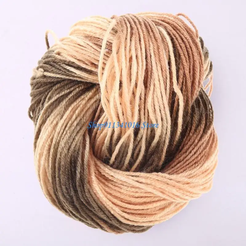 

50g Mixed Colorful Knitting Yarn Acrylic Fiber Soft Anti-Pilling Dyed Hand-Knitted Crochet Thread for DIY Craft Sweater