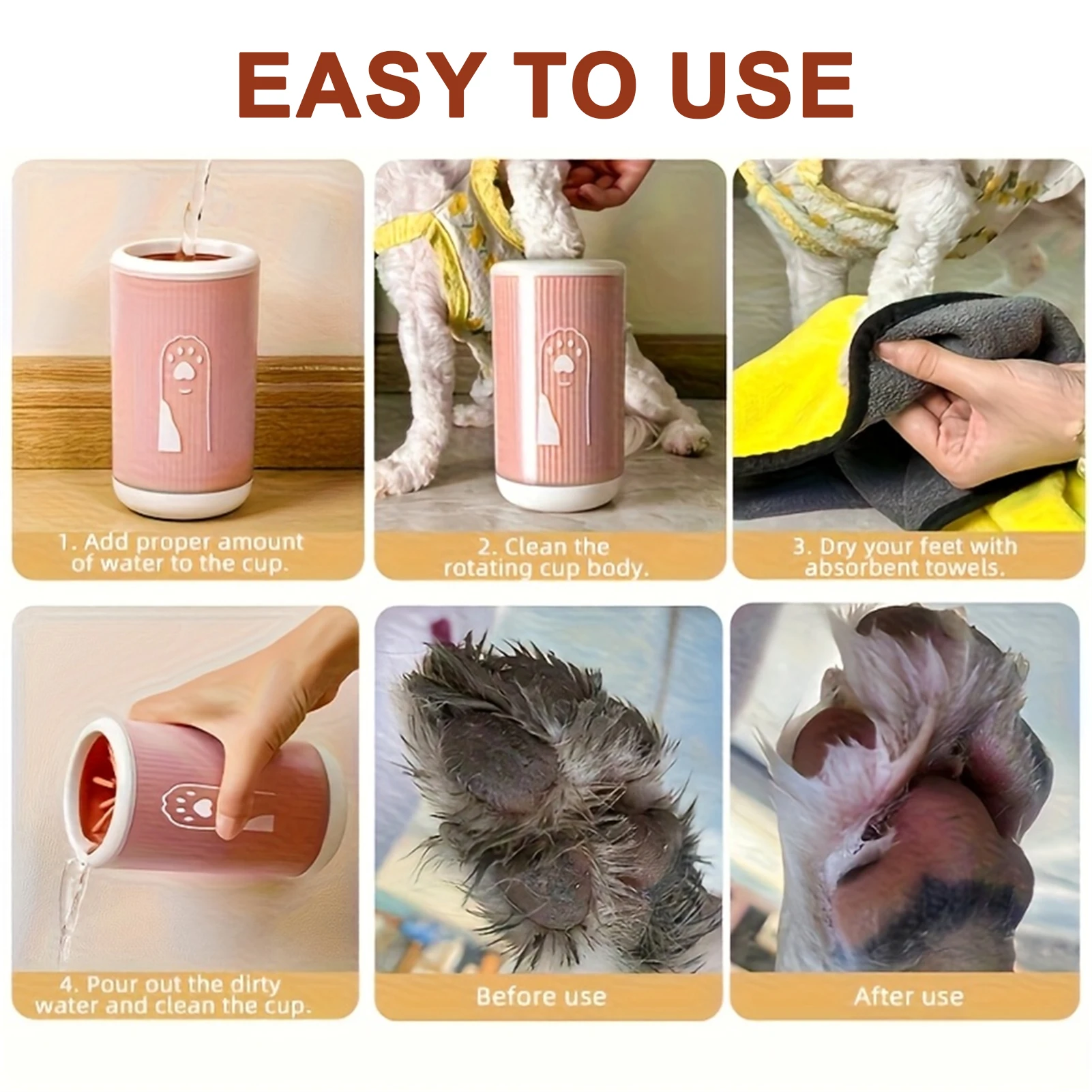 고양이와 강아지를 위한 애완동물 발 세척 컵 – 작은, - Dog Paw Cleaner 리뷰 및 가격