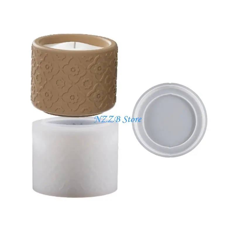 T21F Гибкая силиконовая форма для горшков с растениями для подсвечников и контейнеров для хранения