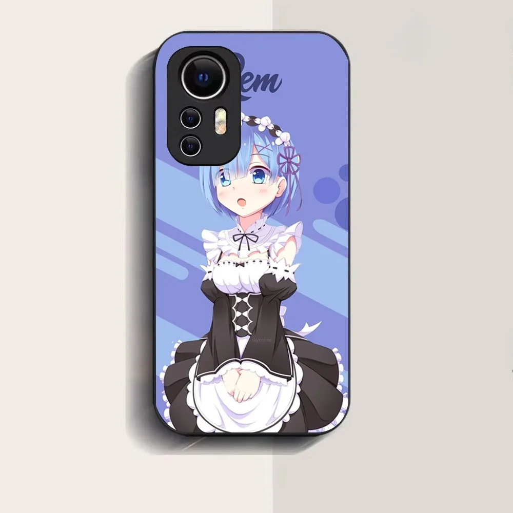 Re Z-Zero R-Rem Phone Case For Xiaomi 11 Redmi Note 11 5G 8T 9A 9 10T Note8Pro Note9 12SUltra Black Case