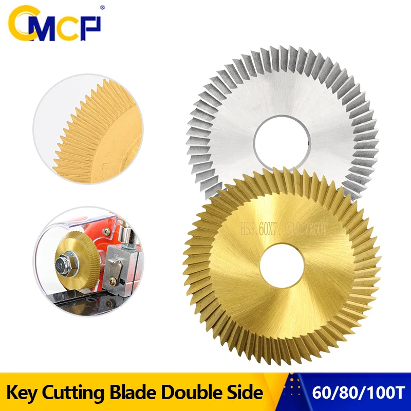 CMCP 60/80/100T Key Copy Machine Blade For All Horizontal Key Machine Double Side Key Cutter Blade Milling Cutter Locksmith Tool