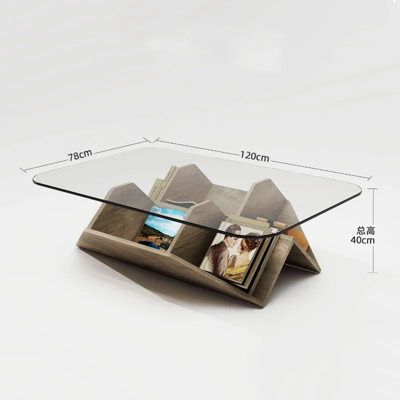 Wide Elegant Coffee Table Secure Premium Center Table Functional Contemporary Tavolino Salotto Living Room Furniture