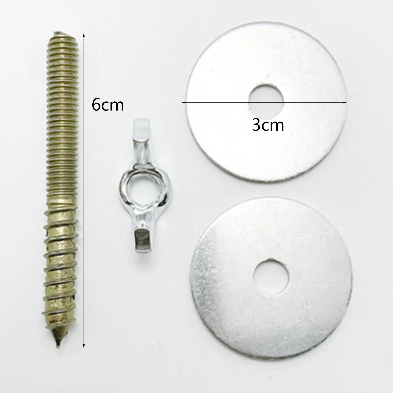 Bird Cage Fixing Screw and Nut Set M6 Metal for Assembling Parrot Perch Support Bird Hanger Accessory