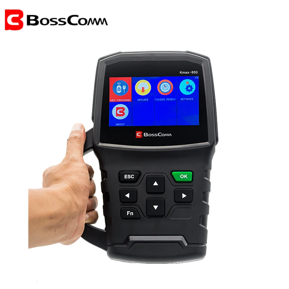 

BOSSCOMM KMAX-850 Auto Car Key-Programmer-Tool Locksmith Automotivo OBD2 Immobilizer Scanner Key Programming Tool