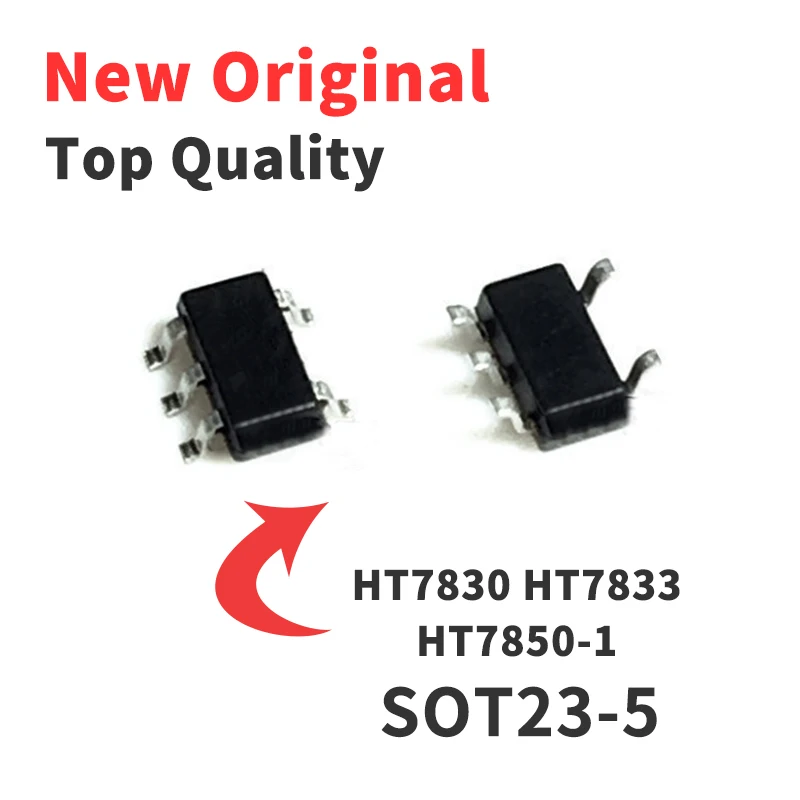 10 Pieces HT7830 HT7833 HT7850-1 SOT23-5 Chip IC New Original