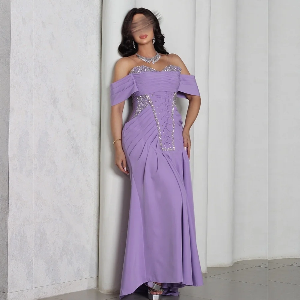 

Изысканное вечернее платье с блестками и стразами, с открытыми плечами, фасон «труба», длинное, на заказ, для особых случаев и вечеринок