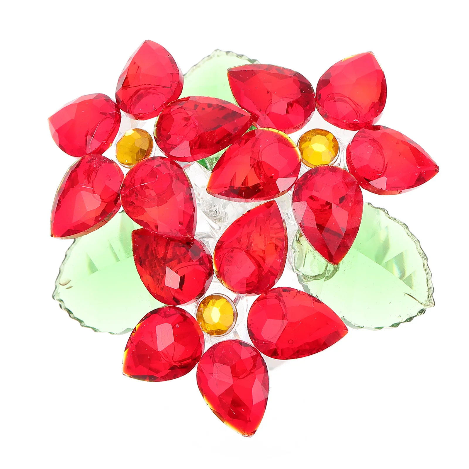 

1Pcs Exquisite Crystal Vase Decor High Class Material Stable Flat Bottom Indoor Outdoor Decor Crystal Craft Adornment