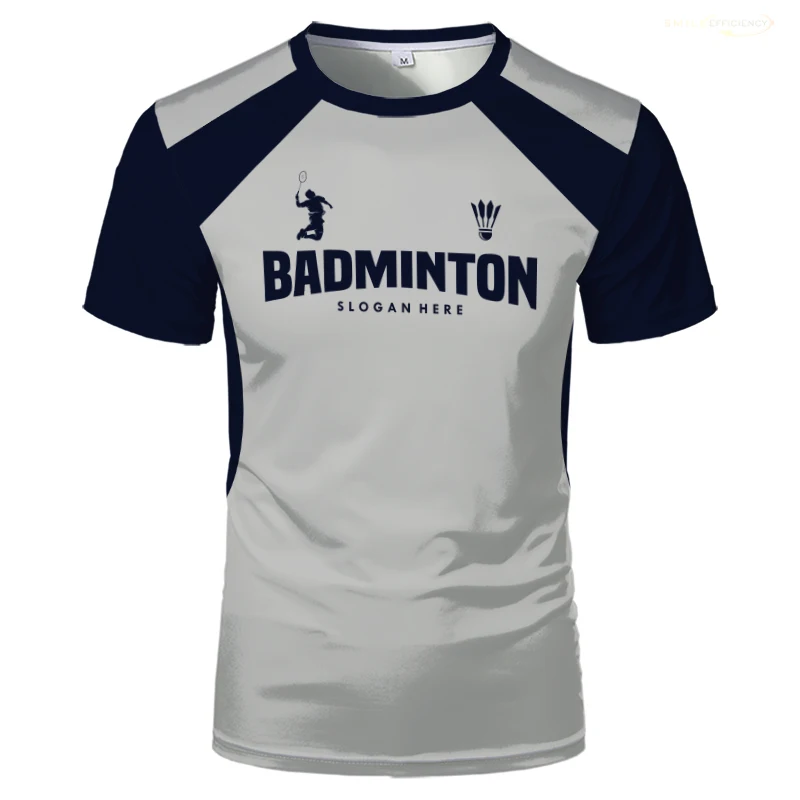 Badminton Jersey T Shirts Men & Women Quick Drying Sports Fitness T-shirt Breathable Round Neck Short Sleeved Training Tees