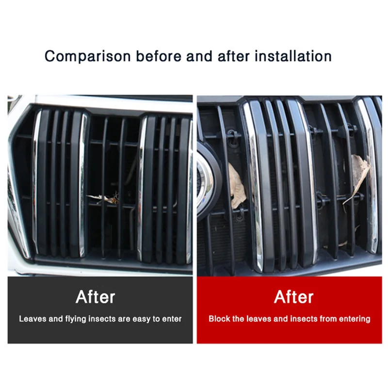 

AM-4PCS Grille Insect Screening Mesh Front Grille Net For Toyota Land Cruiser Prado 2018 2019 FJ 150 Replacement Parts Accessori