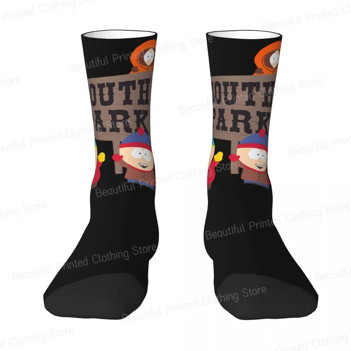 S-southpark Theme S-southpark Theme Cartoon Character Men Women Happy Socks Cycling Novelty Four Seasons Stockings Gift