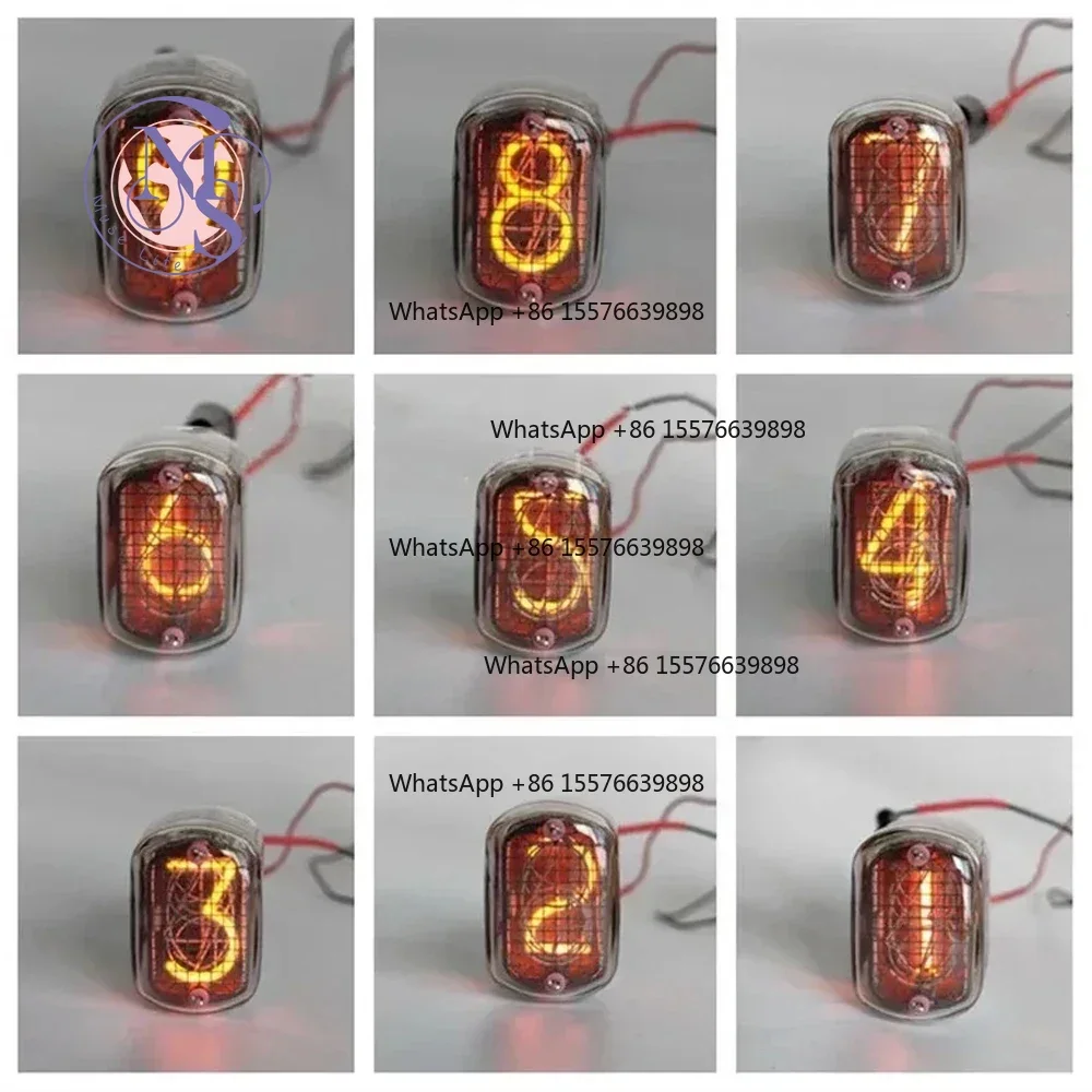ZOCI-FOR IN-12 Glow Tube with Decimal Point, Nixie Symbol Tube for Glow Clock DIY Electronic Parts