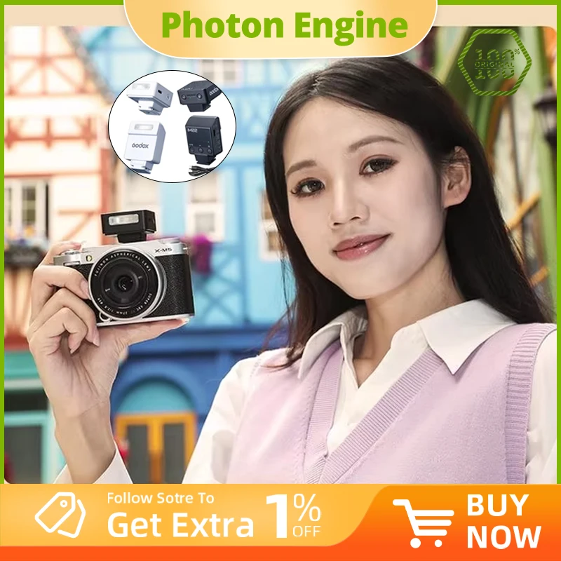 

Godox iM20 iM22 Mini Camera Flash for Canon Fuji f1-230 Sony zv1 zve10 Ricoh gr3 Nikon Panasonic Olympus Pentax Most SLR Cameras