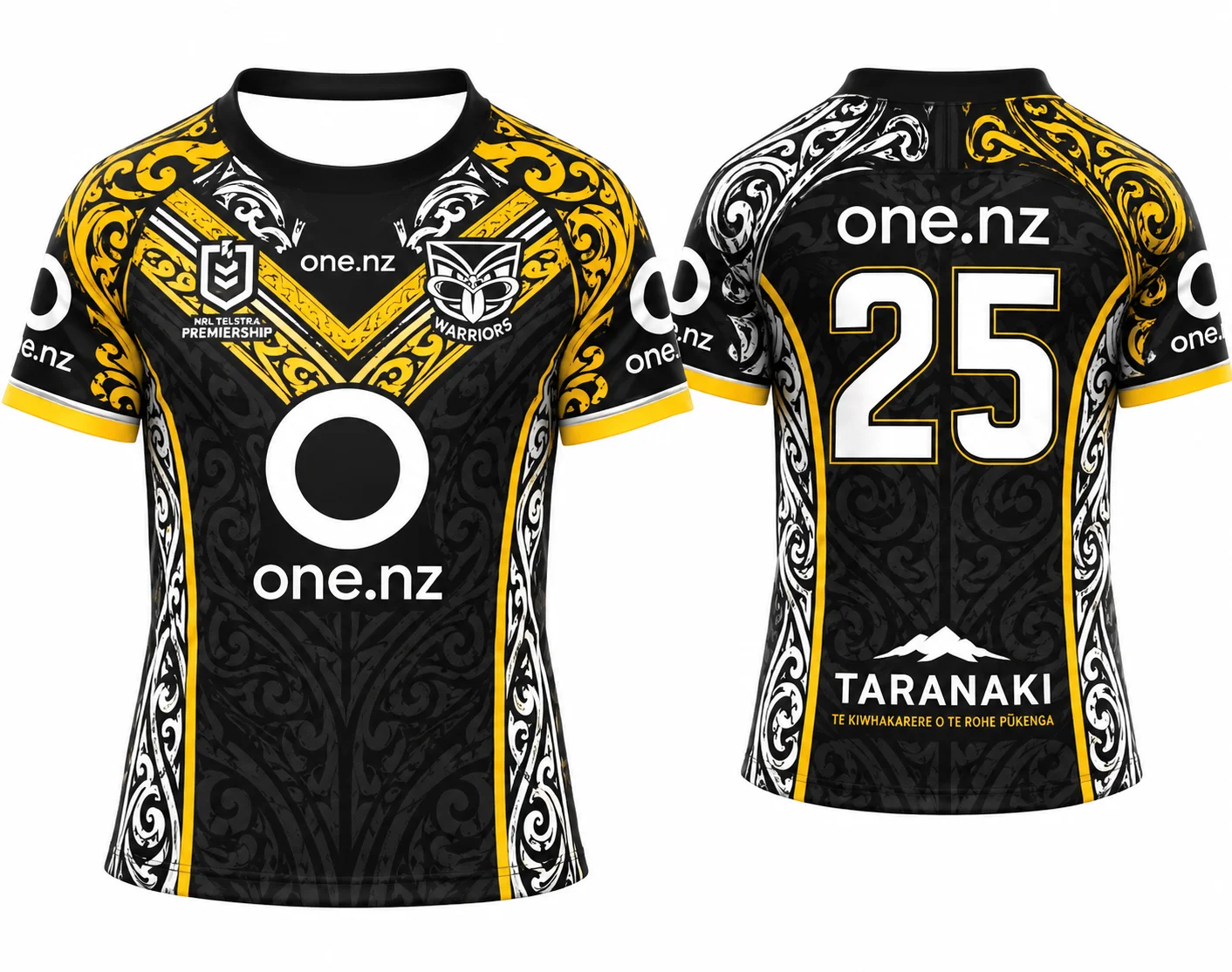 Warriors Rugby-Trikot 2025, Unisex-Mesh-Shirt mit Stammesmuster, atmungsaktives Sportoberteil mit kurzen Ärmeln für Herren und Damen, lockere Passform. – Detail 8