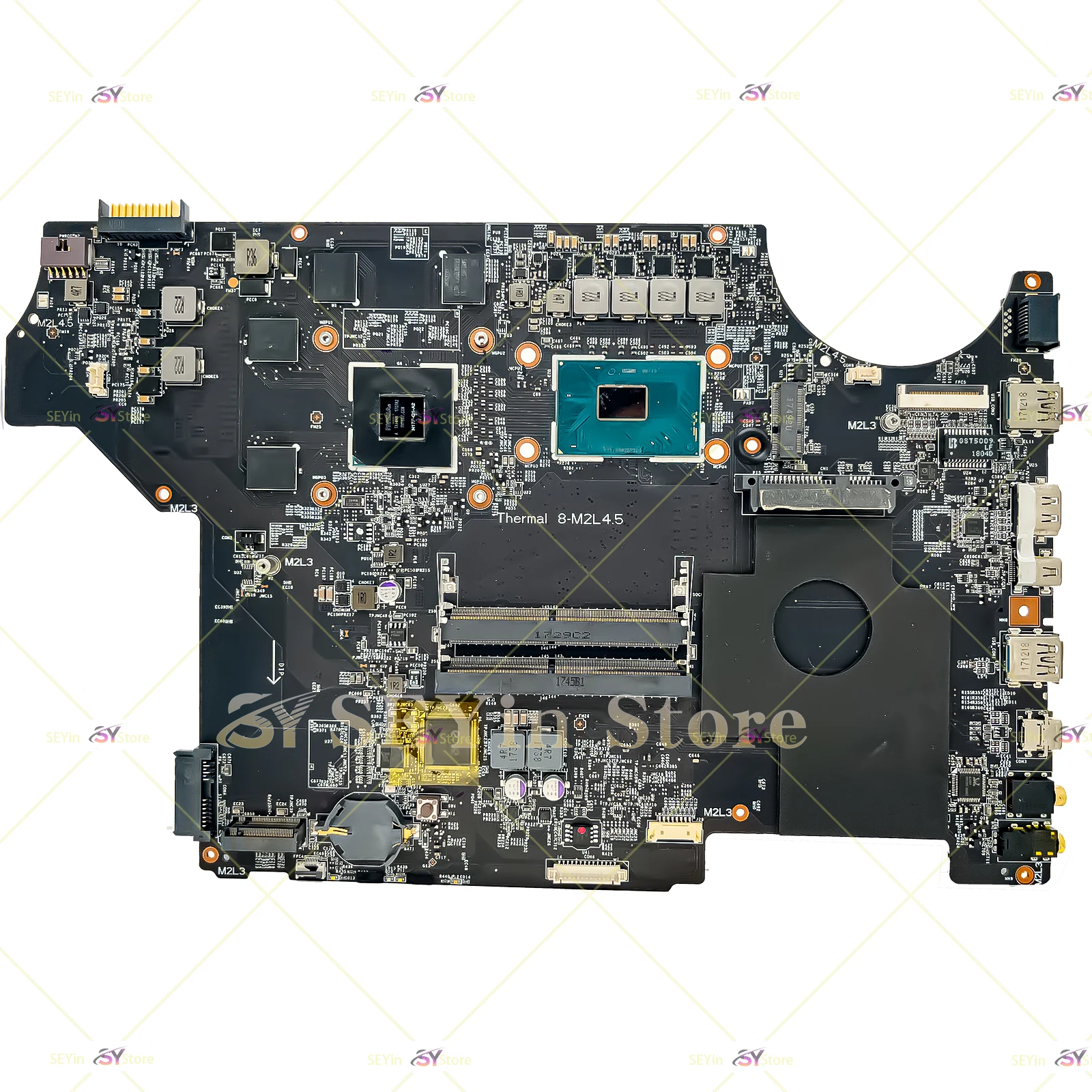 MS-16J51 Mainboard For MSI GL62 (7TH GEN) MS-16J5 MS-16J51 Laptop Motherboard I5-7300HQ I7-7700HQ M1200/M2200 100% Working