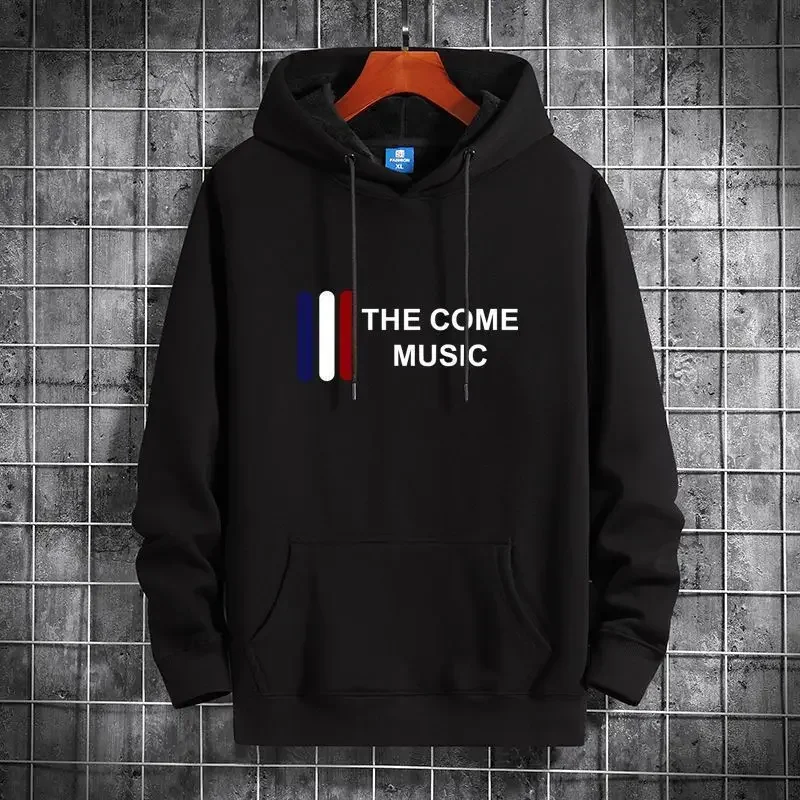 LIBIELIY Fashion Hooded Loose Printed Letter Casual Hoodies Men's Clothing 2025 Autumn New Oversized Korean Tops All-match Sweat