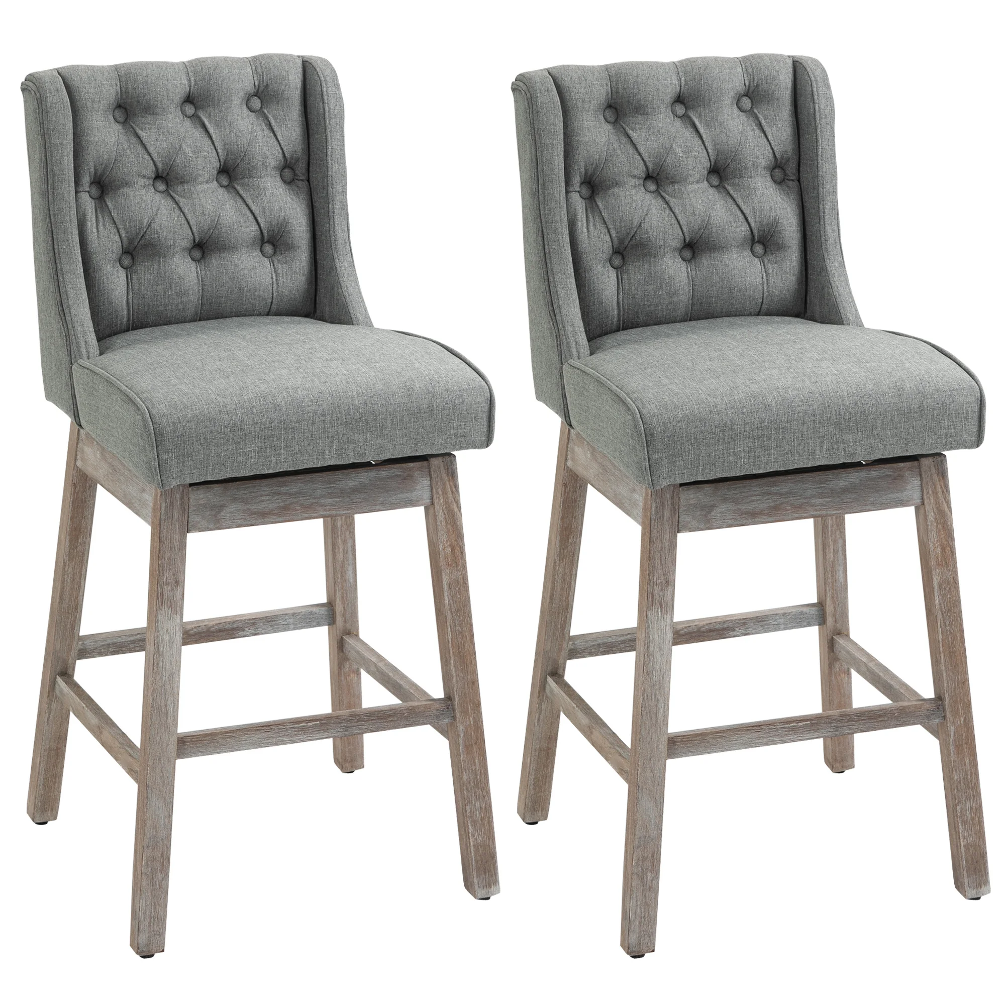 Commercial Kitchen Set - Juego de 2 Taburetes de Bar