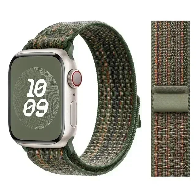 Nylon-Schlaufenarmband für Apple Watch Ultra 3 49 mm Armband iWatch 11 10 9 8 7 6 5 4 se Sport NEUES Design 42-46 mm 45 mm 44 mm 41 mm Band
