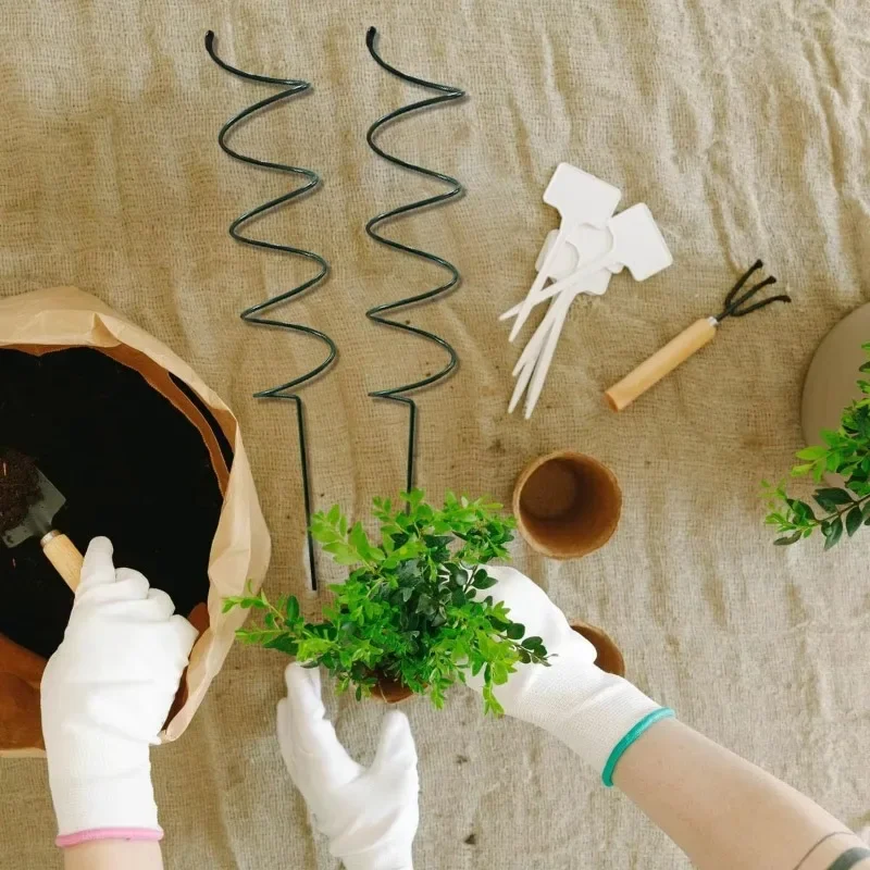 4Pcs 40cm Spiral Garden Plant Support Stake Climbing Plant Tomato Stakes Gardening Support Tool