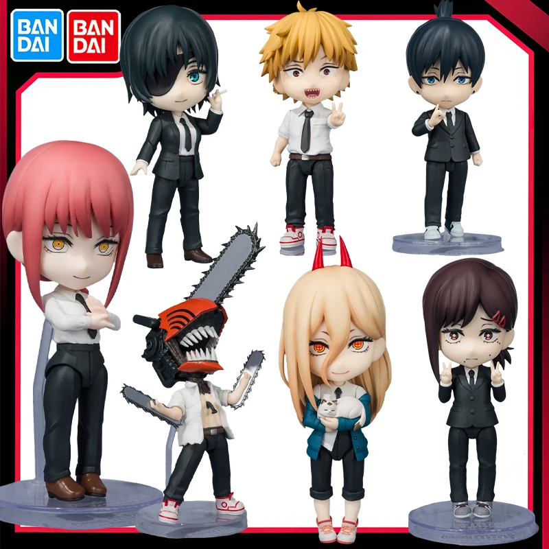 

BANDAI SPIRITS Genuine Figuarts Mini Chainsaw Man Power Denji Higashiyama Kobeni Makima Himeno Hayakawa Aki Action Figure Model