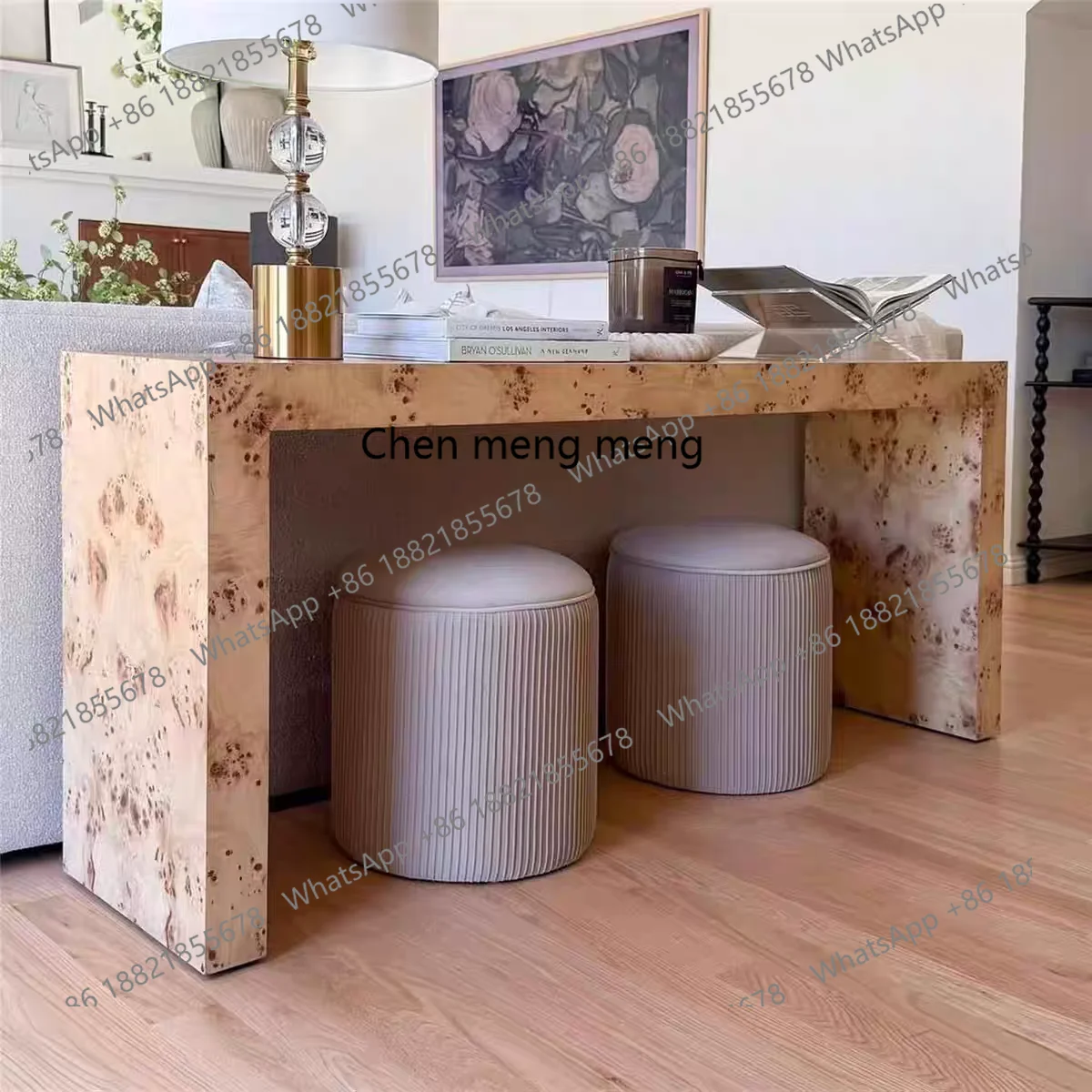 

Retro solid wood entrance table for home use, retro style entrance table living room, decorative table