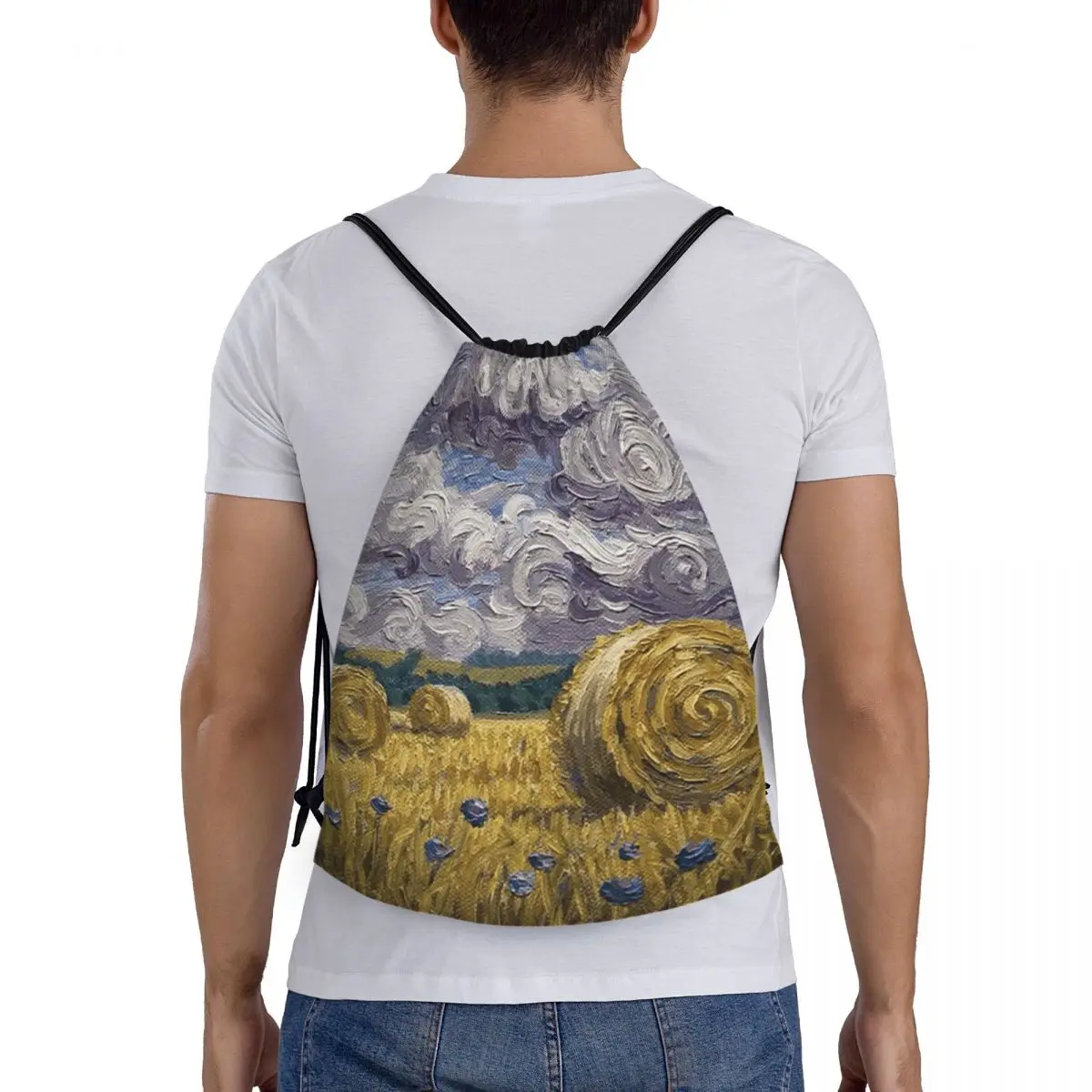 

Painting By Vincent Van Gogh Backpacks Multi-function Portable Drawstring Bags Sports Bag Book Bags For Man Woman Students