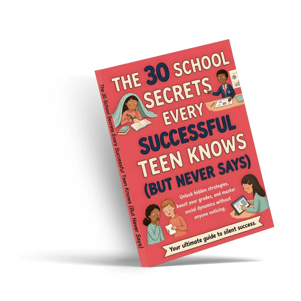 The 30 School Secrets Every Successful Teen Knows (But Never Says), Study Strategies, School Social Skills, Academic Growth