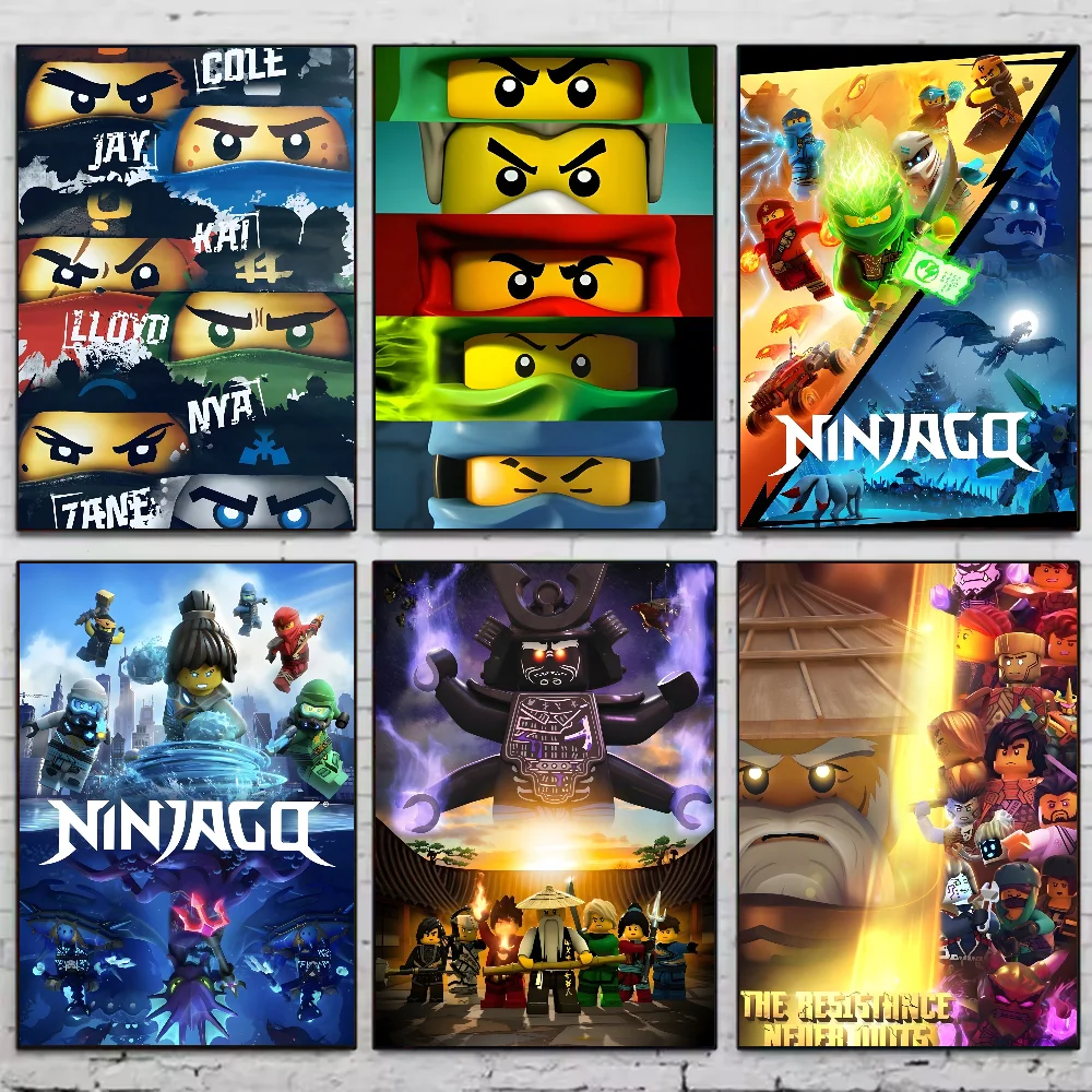 

Cartoon N-NinJAGO Cool Poster HD art sticky wall waterproof home living room bedroom bar aesthetic decoration
