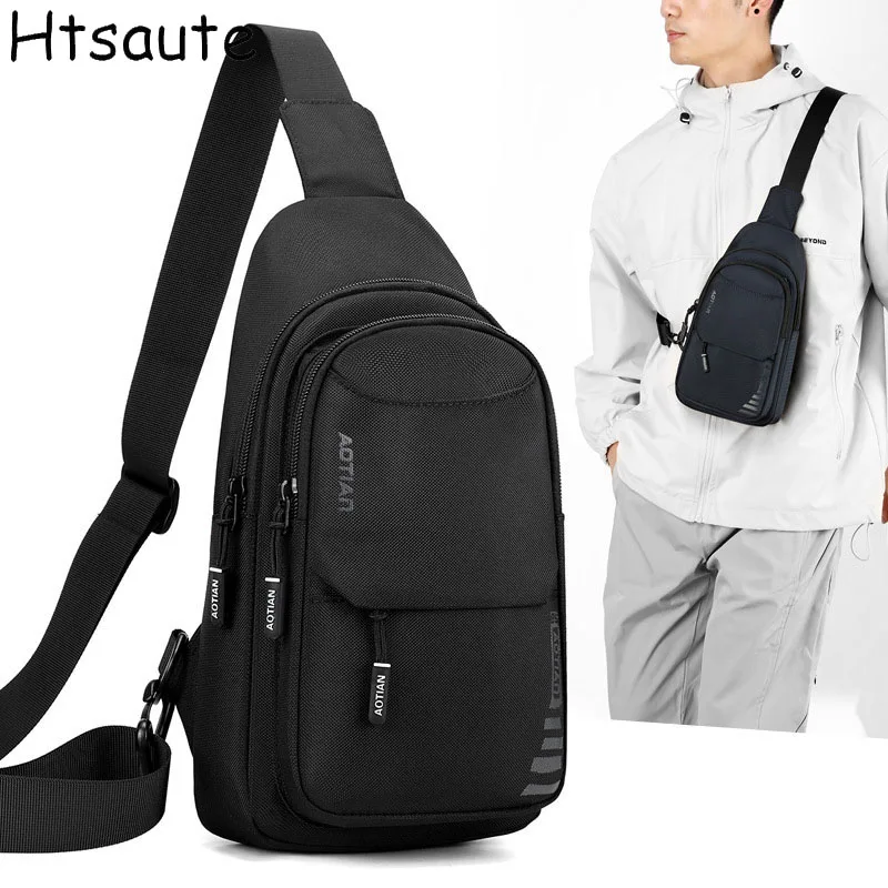

Sling Bags for Men Large Capacity Man Chest Pack Casual Travel Unisex Crossbody Bags Storage Shoulder Bag Student Backpacks