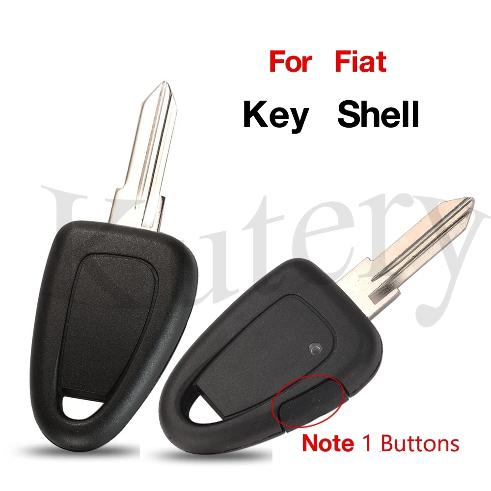 

jingyuqin No/Side Button Transponder Car Key Shell For Fiat Iveco Replacement Remote Uncut GT15R Blank Blade Case FOB