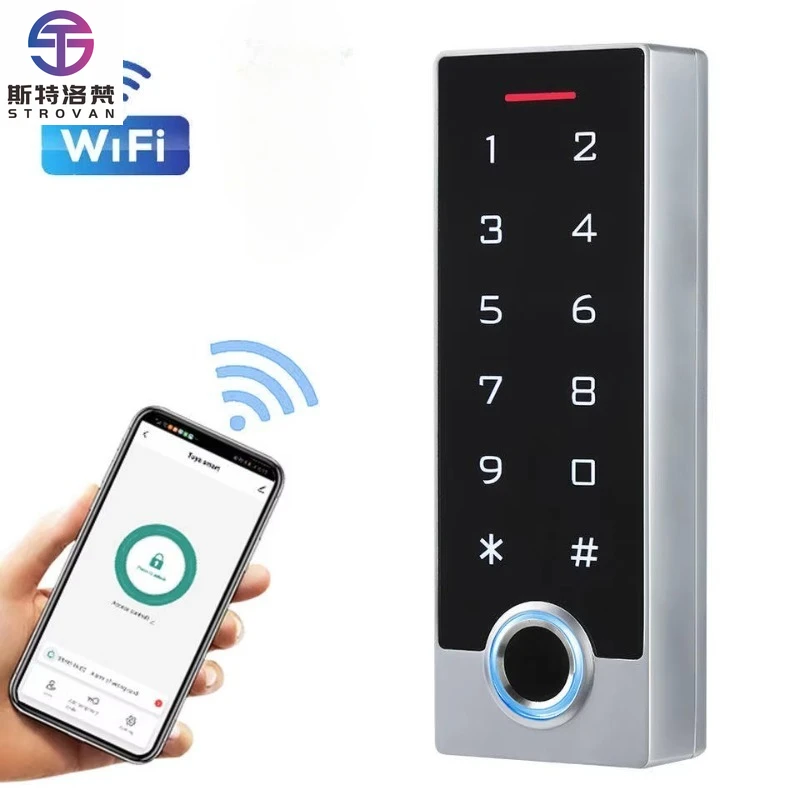 WiFi IP68 Waterproof Smart Touch-Screen Biometric Fingerprint RFID Standalone Access Control Keypad Reader